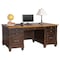 Officesource 31.00'' H, Vintage Black with Wood Plank Tops, 70.00'' W X IMHF680BK - alternate 2